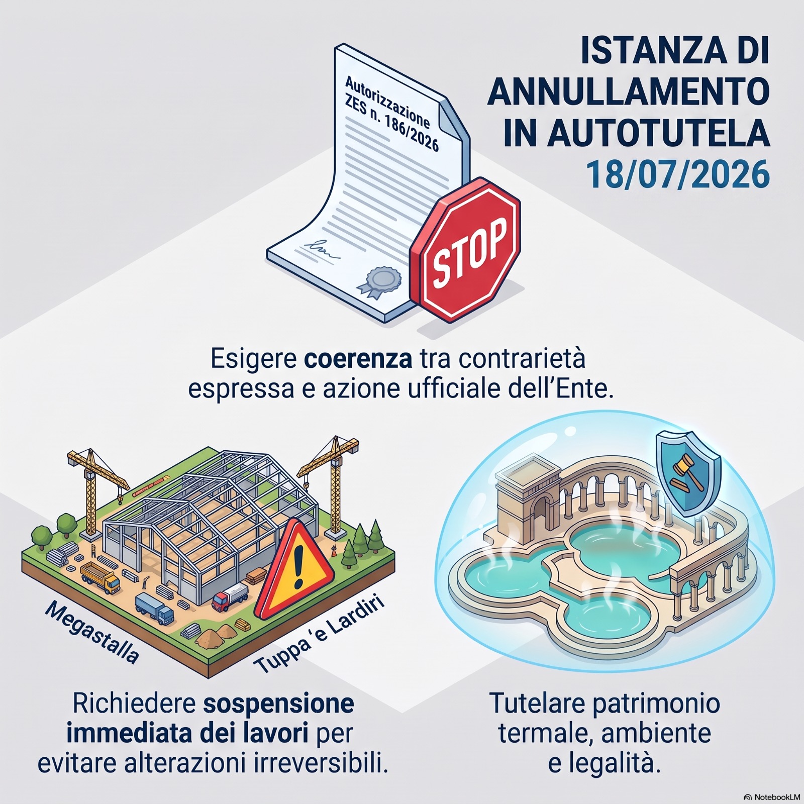Istanza di annullamento d’ufficio dell’Autorizzazione Unica n. 186/2026