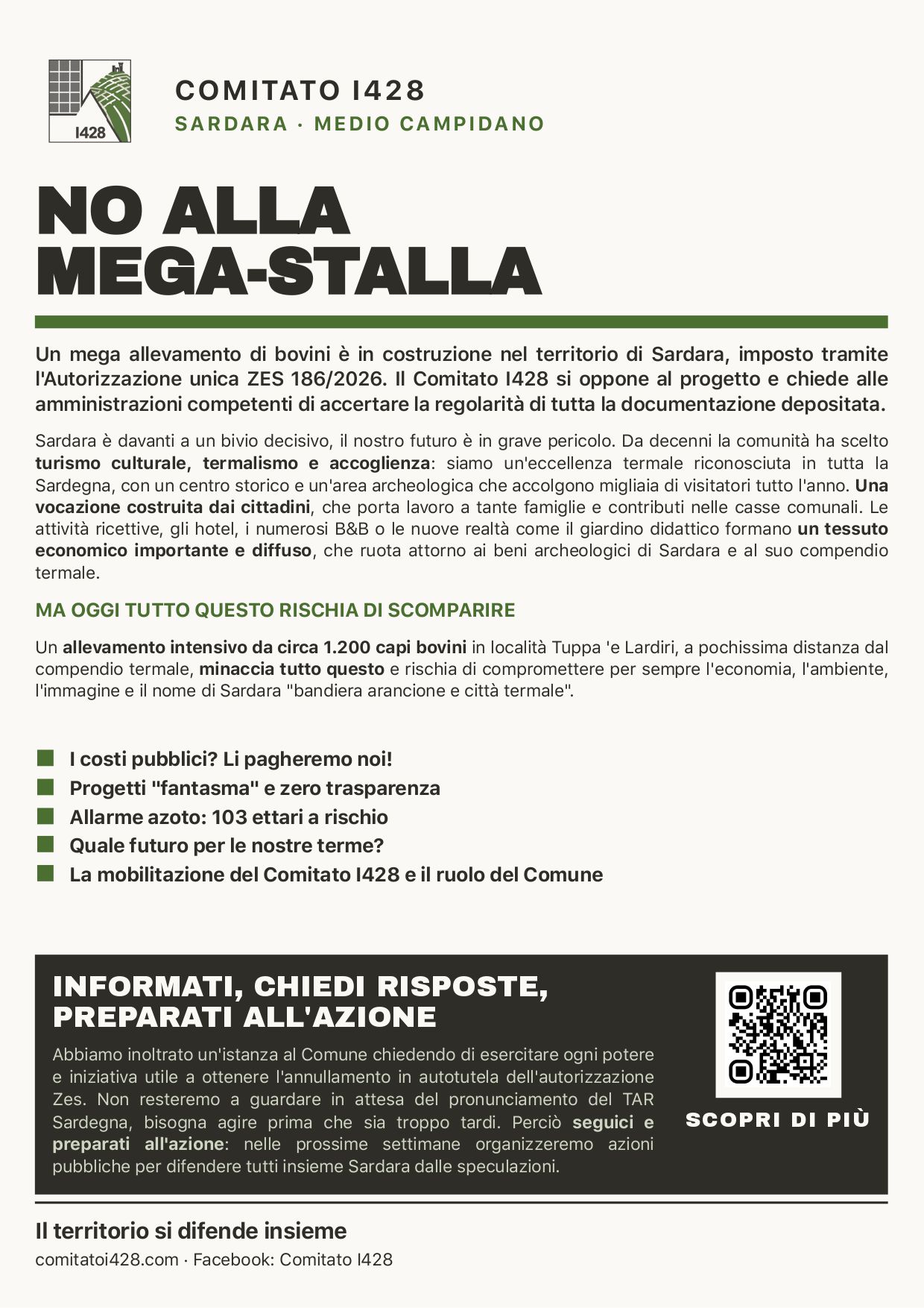 Volantino “NO ALLA MEGA-STALLA”